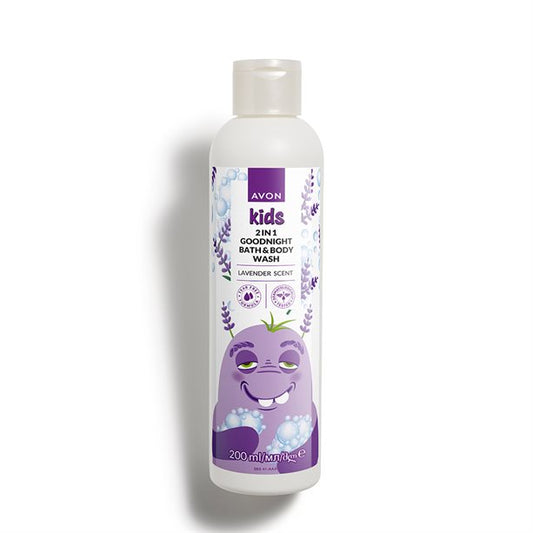 Avon Kids 2-In-1 Goodnight Bath & Body Wash Lavender - 200ml